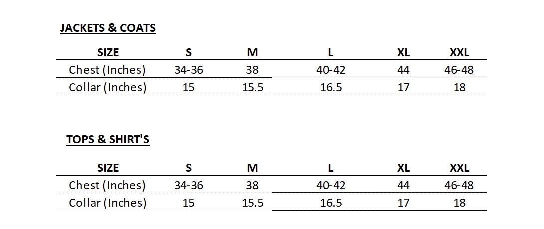 GANT SIZE GUIDE v2